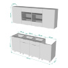 комплект шкафов Лира-М III Кухонный гарнитур  Лира-М III размеры НЭКО